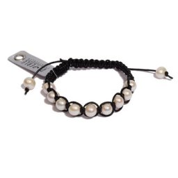 DI PERLE Perlenarmband Damen Perlenschmuck Süsswasser Perlen Armband, Damen Perlenschmuck
