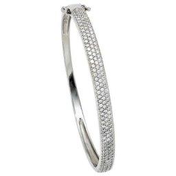 JOBO Armreif, 925 Silber mit Zirkonia