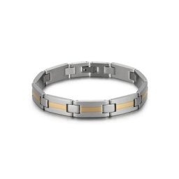 Firetti Armband 10 mm, bicolor, matt, teilw. IP-beschichtet, massiv
