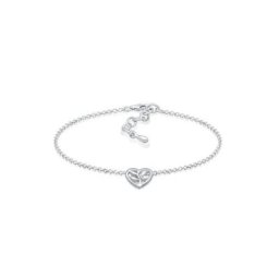 Elli Armband Herz Cut-Out Lebensbaum Blume 925 Silber Beau