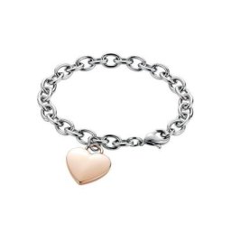 Firetti Armband Herz, Bicolor-Optik