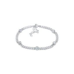 Elli Premium Armband Panzerkette Basic Kristalle 925 Silber