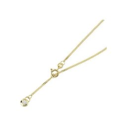 JOBO Fußkette, 333 Gold mit 2 Zirkonia 25 cm
