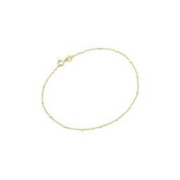 Luigi Merano Armband Ankerkette massiv mit würfelförmigen Zwischenteilen, Gold 375