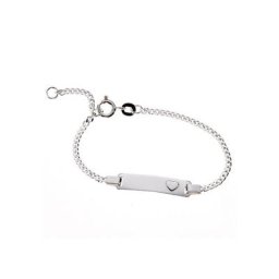 Firetti Armband mit Gravur ID-Platte mit kleinem Herz