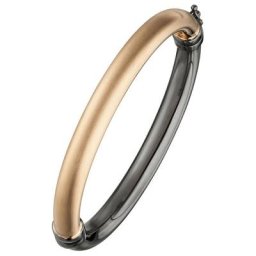 JOBO Armreif oval, 925 Silber bicolor vergoldet