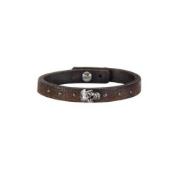 NOX Armband Leder braun Edelstahl