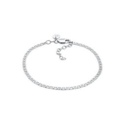 Elli Premium Armband Stäbchen-Panzerkette Robust Basic 925er Silber