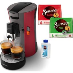 Philips Senseo Kaffeepadmaschine Select CSA240/90, inkl. Gratis-Zugaben im Wert von € 14,- UVP