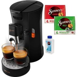 Philips Senseo Kaffeepadmaschine Select CSA240/60, inkl. Gratis-Zugaben im Wert von € 14,- UVP