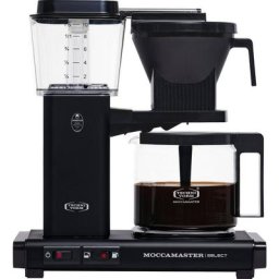 Moccamaster Filterkaffeemaschine KBG Select matt black, 1,25l Kaffeekanne, Papierfilter 1x4