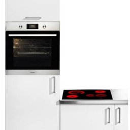 Privileg Backofen-Set BAKO Turn&Cook 400, mit 2-fach-Teleskopauszug, Pyrolyse-Selbstreinigung, mit Restwärmeanzeige