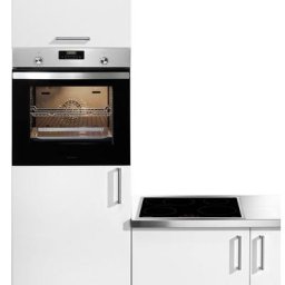Constructa Backofen-Set CX5BI608, mit Teleskopauszug nachrüstbar, Hydrolyse