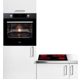 Amica Backofen-Set BOXC 954 000, mit 2-fach-Teleskopauszug, Simple Steam Reinigungsfunktion, großer Timer, Heißluft und XXL Volumen mit 77 Liter