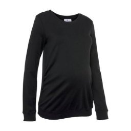 Neun Monate Umstandssweatshirt Powered by Flashlights Figurumschmeichelnd