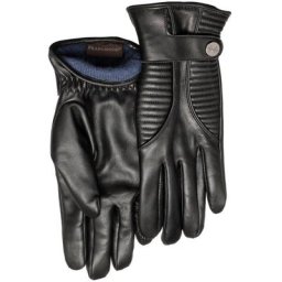 PEARLWOOD Lederhandschuhe Britt Touchscreenfähig- mit 10 Fingern bedienbar, farbiges Innenfutter