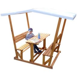 promadino Garten-Kindersitzgruppe Anna, mit Pavillon, BxTxH: 119x208x166 cm