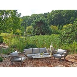 Garden Pleasure Garten-Essgruppe AROA, (9-tlg), mit bequemer Polsterung