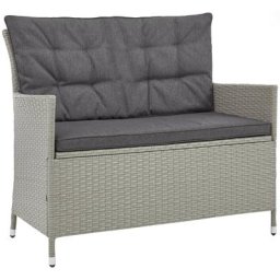 KONIFERA Gartenlounge-Bank Mailand, Kunststoff, 113,5x89,5x47,5 cm