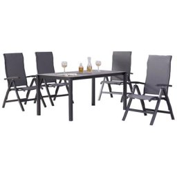 Best Garten-Essgruppe Larino, (5-tlg), 5-tlg. Dining Gruppe KS Larino/Hous