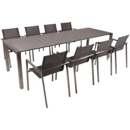 Garden Pleasure Garten-Essgruppe SIENNA, (9-tlg), mit ausziehbarem Tisch