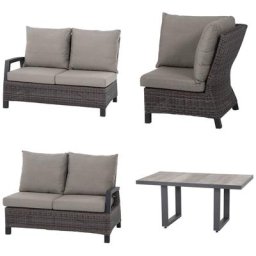 Siena Garden Gartenlounge-Set Corido, (4-tlg)