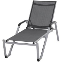Siena Garden Gartenliege Tesoro, Aluminiumgestell, 5-fach verstellbar