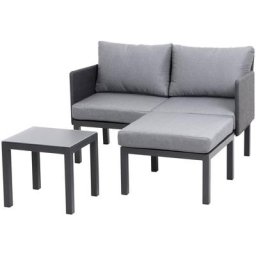 Siena Garden Gartenlounge-Set Cosmo, (Set, 3-tlg)