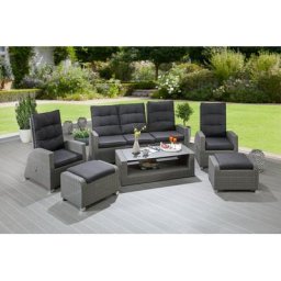 KONIFERA Gartenlounge-Set Brisbane, (18-tlg)
