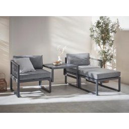 Guido Maria Kretschmer Home&Living Gartenlounge-Set Santorini, (9-tlg), in 4 verschiedenen Varianten nutzbar