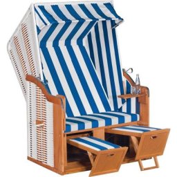 SunnySmart Strandkorb Rustikal 50 Basic 200, BxTxH: 120x80x160 cm, Halblieger