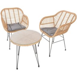 my Flair Gartenlounge-Set, (3-tlg), 2 Stühle, 1 Tisch
