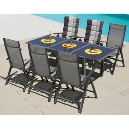 MERXX Garten-Essgruppe Amalfi, (7-tlg), 6 Stühle mit Tisch
