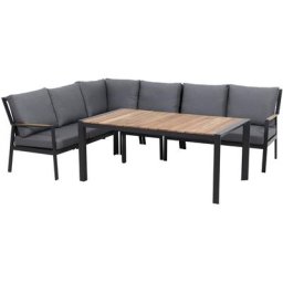 Siena Garden Gartenlounge-Set Londra, (Set, 20-tlg), best. aus 1 Sessel, 1 Hocker, 2 Sofa, 1 Tisch, 14 Kissen