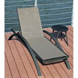 Garden Pleasure Gartenliege DONNA, Kunststoff, taupe