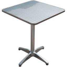 Garden Pleasure Gartentisch Bistro Tisch, quadratisch, Alu-Gest, mit hochwertigem Aluminium-Gestell