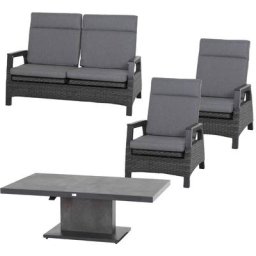 Siena Garden Gartenlounge-Set Solea, (4-tlg)