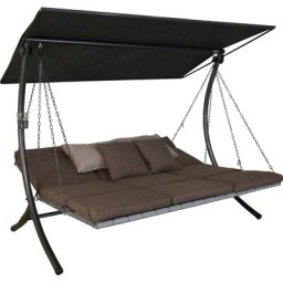 Angerer Freizeitmöbel Hollywoodschaukel Luxus Smart olive, 3-Sitzer, Bettfunktion, BxTxH: 210x145x160 cm