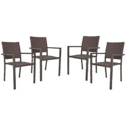 Garden Pleasure Stapelstuhl MALAGA (Set, 4 St), 4er Set, aus Aluminium