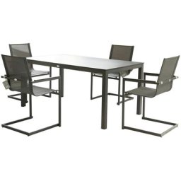 Garden Pleasure Garten-Essgruppe SOPHIA, (5-tlg), robustes Tischdesign