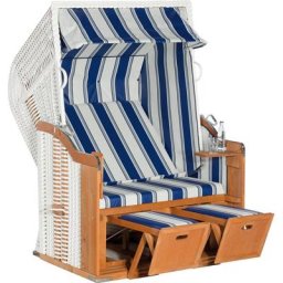 SunnySmart Strandkorb Rustikal 250 Basic 630, BxTxH: 125x90x160 cm, Halblieger