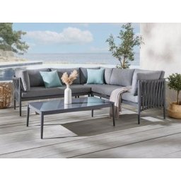 Guido Maria Kretschmer Home&Living Gartenlounge-Set Hamburg, (16-tlg), mit modern-grobem Seilgeflecht und Aluminiumgestell