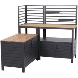 Siena Garden Gartentisch Sierra, outdoor-kitchen, Eckteil