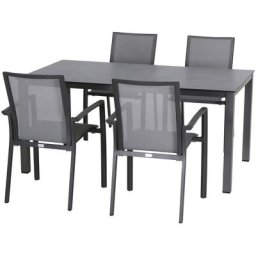 Siena Garden Garten-Essgruppe Velia, (5-tlg)