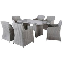my Flair Garten-Essgruppe, (7-tlg), 6 Stühle, 1 Tisch