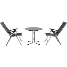 Siena Garden Balkonset Tesoro / Sola, (Set, 3-tlg), bestehend aus 2 Sesseln und 1 Tisch