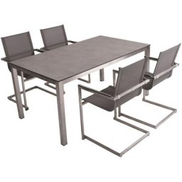 Garden Pleasure Garten-Essgruppe SIENNA, (5-tlg), robustes Tischdesign