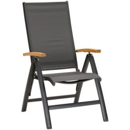 Best Gartensessel Cavalese (Set, 2-St), 2x Klappsessel Cavalese anthrazit/T