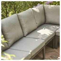 Siena Garden Gartenbank Londra, Sofa Mitte, matt-anthrazit, inkl. Kissen