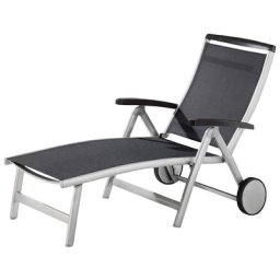 sieger EXKLUSIV Gartenliege Royal, Aluminium/Textil, verstellbar